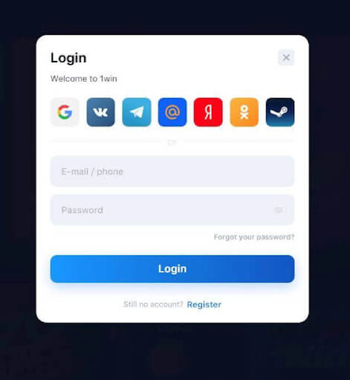 1win Login