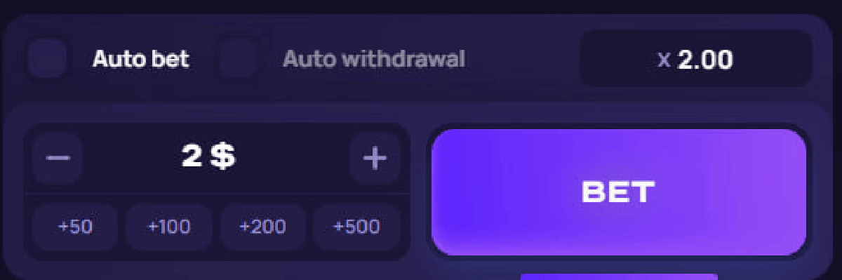 Lucky Jet place a bet